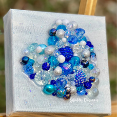 Beads of Blue Heart