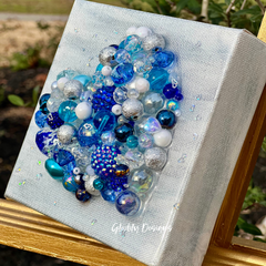 Beads of Blue Heart