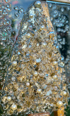 Gold Christmas Tree on Glass 8x10